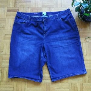 St John's Bay Denim/Jeans Bermuda shorts size  24W